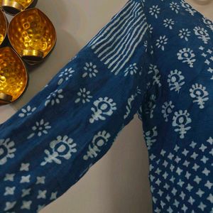 Fabindia Indigo Short Kurti