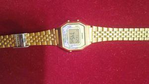 Vintage Casio A158WEA-9 Gold Digital Watch