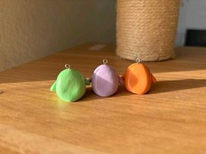 Penguin With Tie Clay Keychains (1 Pc)