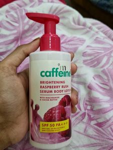 mcaffeine brighting Rasberry Rush Serum Bodylotion