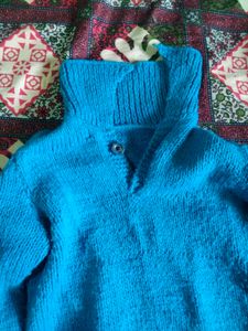 Blue Knit Sweater
