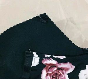 floral tube bra