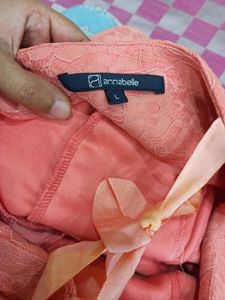 Peach Lace Dress