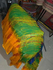 Elegant Yellow multicolour Saree