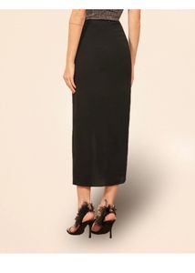 Chic Black Slit Skirt