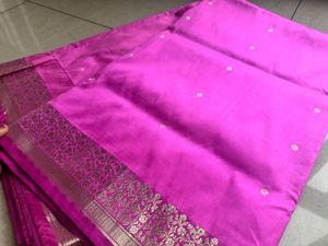 Pink Light Weight Silk Saree