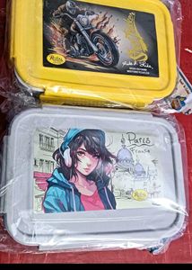 Combo Of 2 Plastic Lunch Boxes