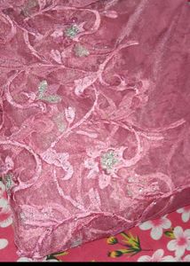 Net Saree Without Blouse