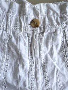 White Eyelet Shorts