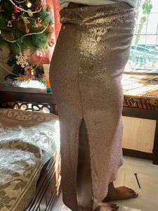 Sparkly Rose Gold Skirt