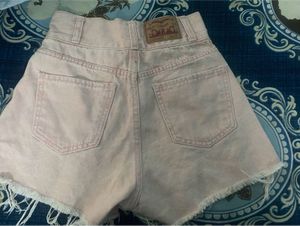 G-Star Raw Distressed Pink Denim Shorts