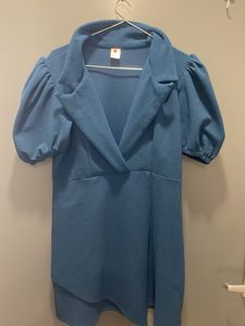 Blue Blazer Dress