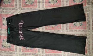 Butterfly Black Straight Jeans 🦋