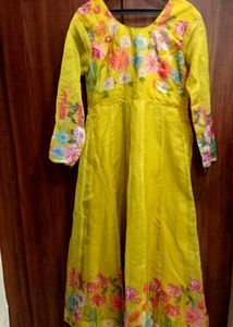 Floral Yellow Kurta