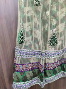 Ethnic gharga with duppata and blouse piece