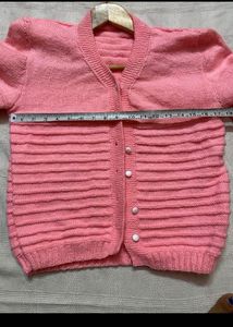 Pink warm cardigan