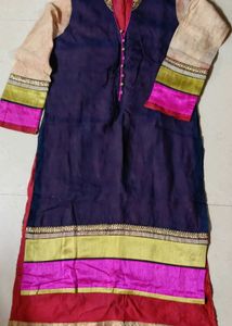 Colorful Embellished Kurti 💚