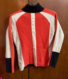 Colorblock Turtleneck Sweater