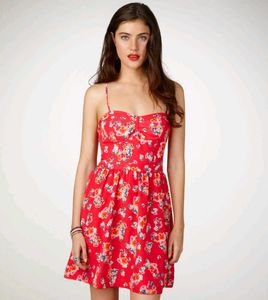 American Eagle Outfitters floral corset dress