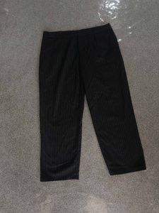 Striped Mid Waist Pants