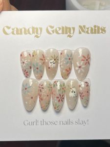 Candy Gelly Nails - Flower Design