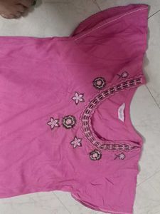 Pink Nighty Honeydew 36&#34; Embroidery