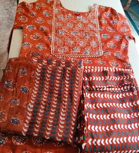 Printed Rayon Kurti Set For Women