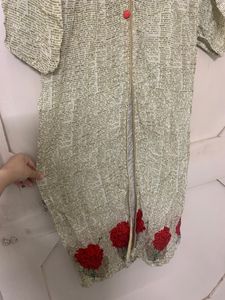 Front Slit Kurta Floral Y2K