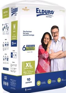 ELDURO Unisex Tape Diapers XL 6PKx10pc + 1PK Free