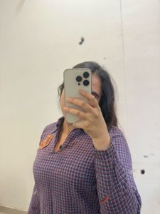 Checked Cotton Kurta