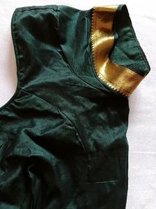 XXL Very Beautiful Dark Green Colour Blouse With G