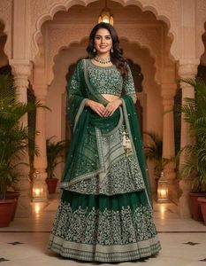 Elegant Green Ethnic Gown