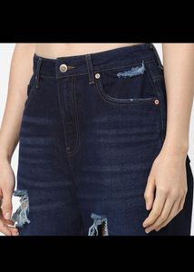 Distressed Mom Jeans