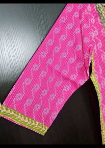 Pink Embroidered Kurta