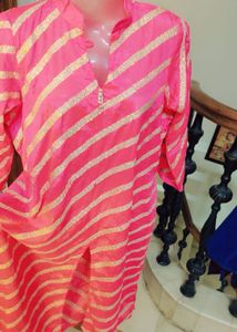 Striped Pink Kurta