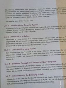 INFORMATICW PRACTICES CLASS 11 TEXTBOOK BY SUMITA
