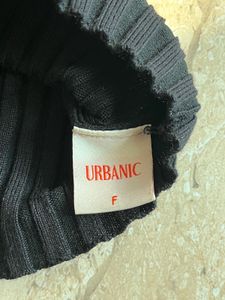 URBANIC Black Cut out top