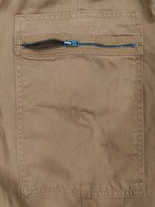 Brown Wide Leg Cargo Pants