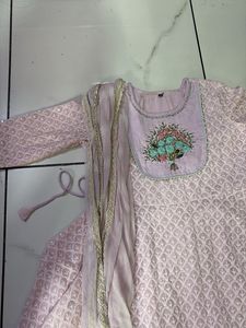 Elegant Lavender Kurta Set