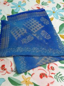 Blue Georgette Daily Wear Saree