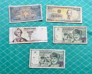 50 Foreign Notes Rare