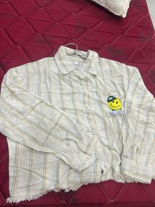 Striped Smiley Top