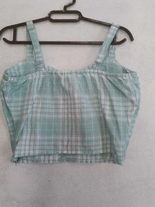 Cute Plaid cami crop top for women