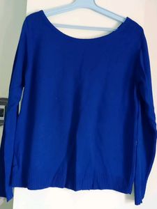 Dress berry Women Blue Solid Sweater