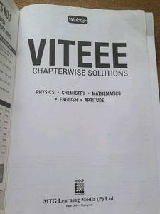 VITEEE Chapterwise Solutions 2024