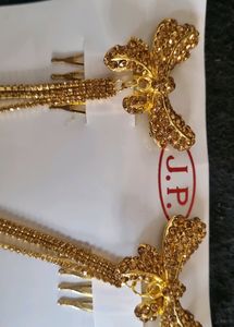 Gold Hair Jewelry with Rhinestone