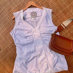 White Sleeveless Top