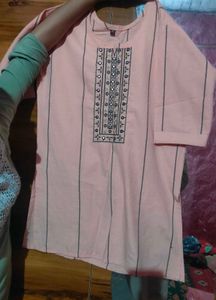 A Peach Colour Short Kurti