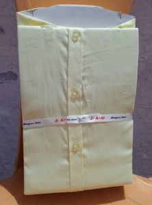 J&amp;A*M Designer Light Yellow Shirt