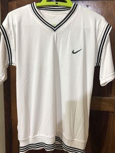 Nike Striped V-Neck Tee